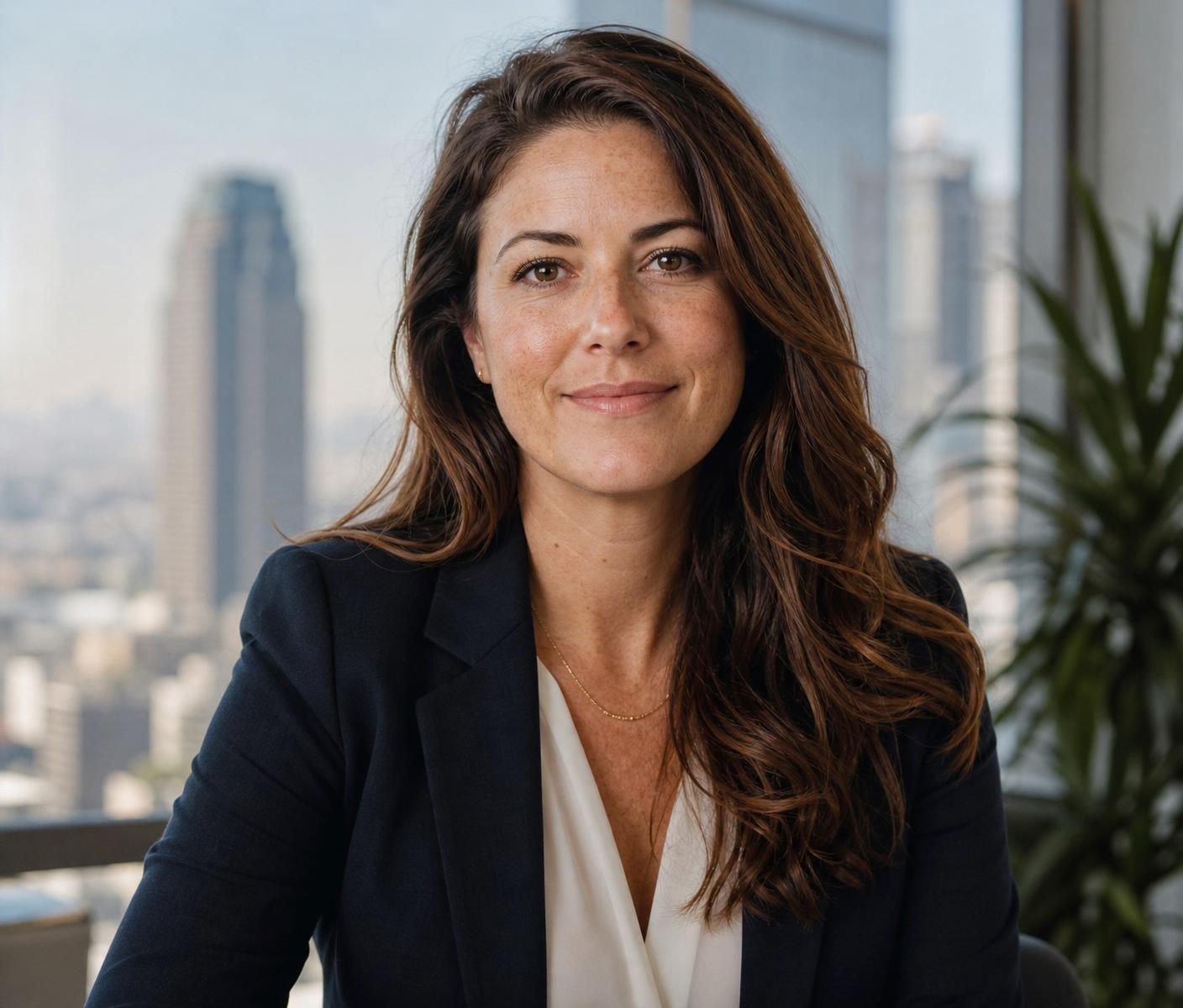 Portrait of a Finance Leads US team member in a downtown Los Angeles office