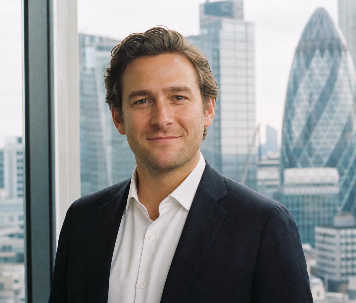 Portrait of a Finance Leads UK team member in a City of London office